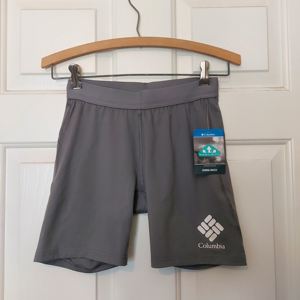 Columbia Hike Bike Shorts Womens XS Gray Omni-Wick Athletic 6" Inseam XL8710-023
